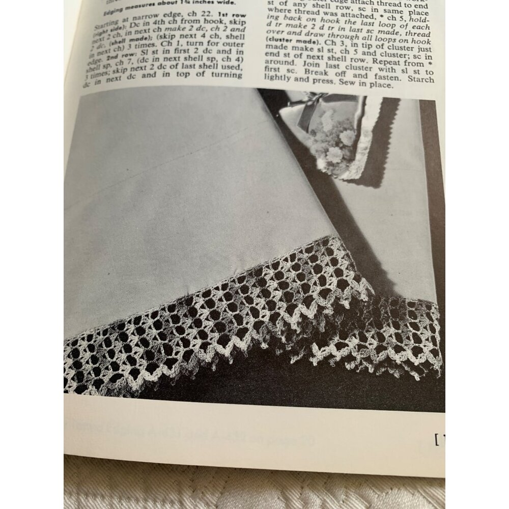 Coats & Clark's Priscilla Crochet & Knit Tatted Hairpin Edgings Design Book No 1 - Picture 7 of 11